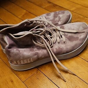 NOBULL Pink Tie-Dye Canvas Trainers